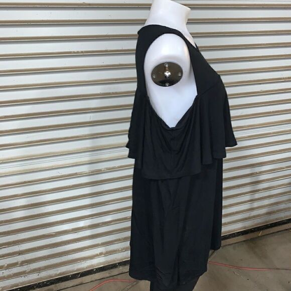 Kensie black cold shoulder top - Picture 5 of 6